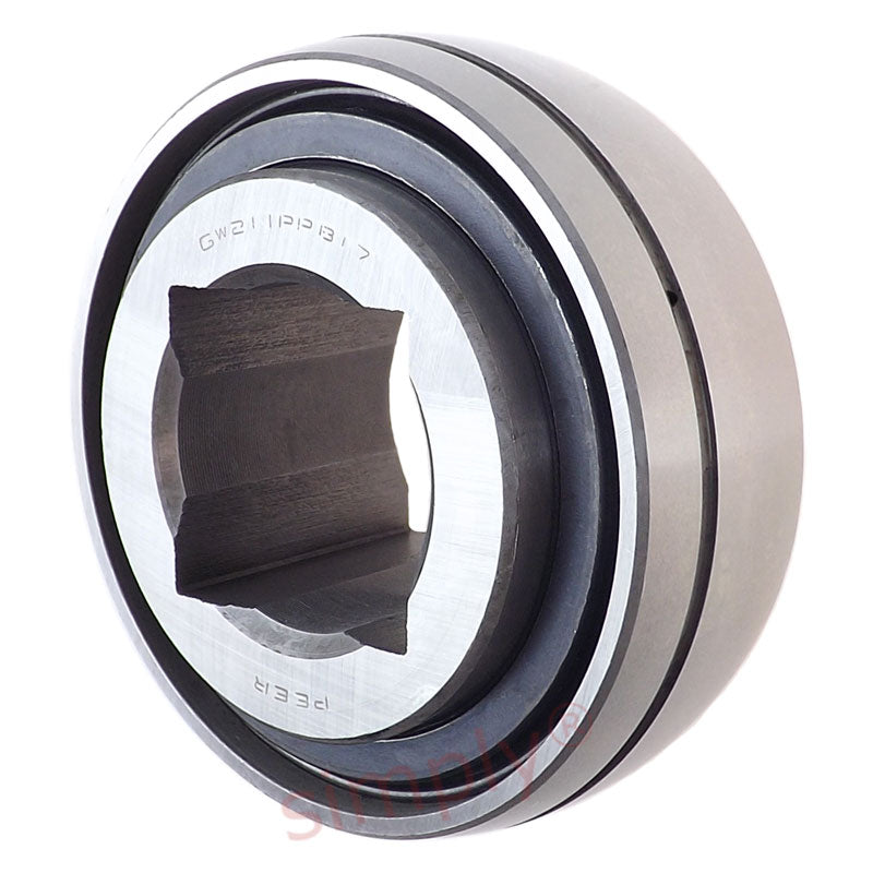 Major Branded GW211PPB17 Gang Disc Harrow Spherical Outer Square Bore Standard Relubricatable Bearing 1.5311x3.937x1.75 inch