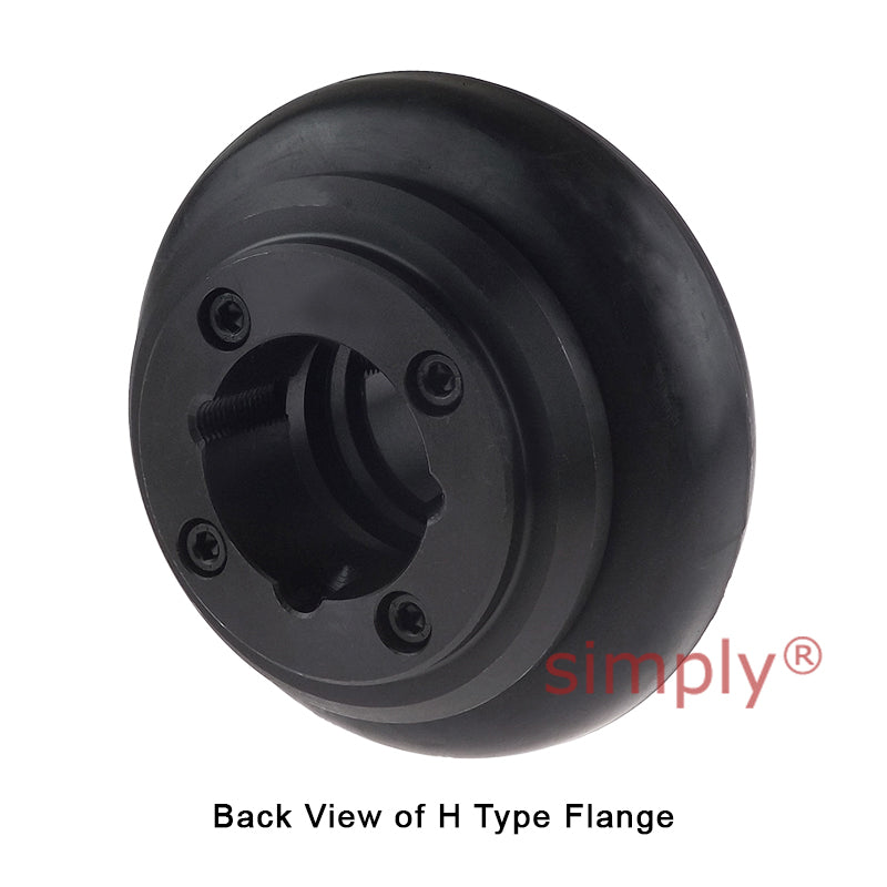 Major Branded F50H/F50H Outer Facing Taper Bores Type Tyre Drive Coupling Assembly with Fire Resistant Antistatic (F.R.A.S) Tyre