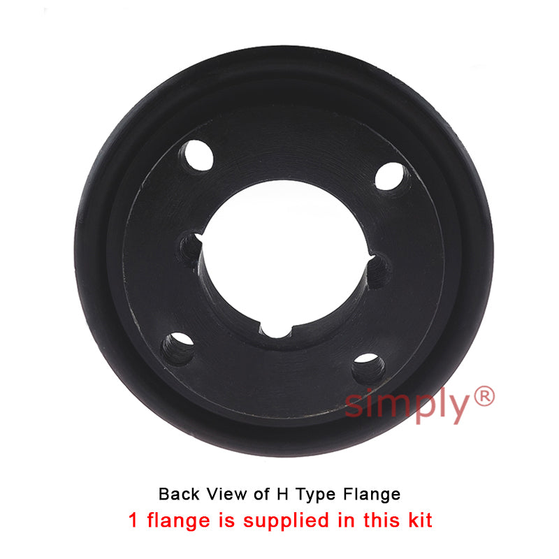 Major Branded F50H/F50B Outer Facing Taper Bore/Pilot Bored Tyre Drive Coupling Assembly with Natural Rubber Tyre