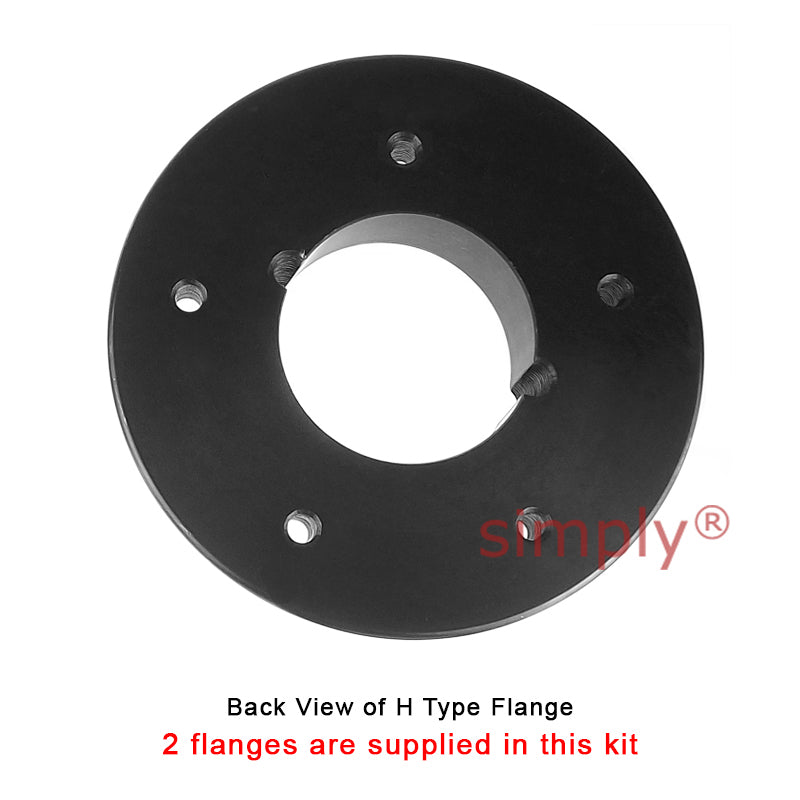 Major Branded F70H/F70H Outer Facing Taper Bores Type Tyre Drive Coupling Assembly with Fire Resistant Antistatic (F.R.A.S) Tyre