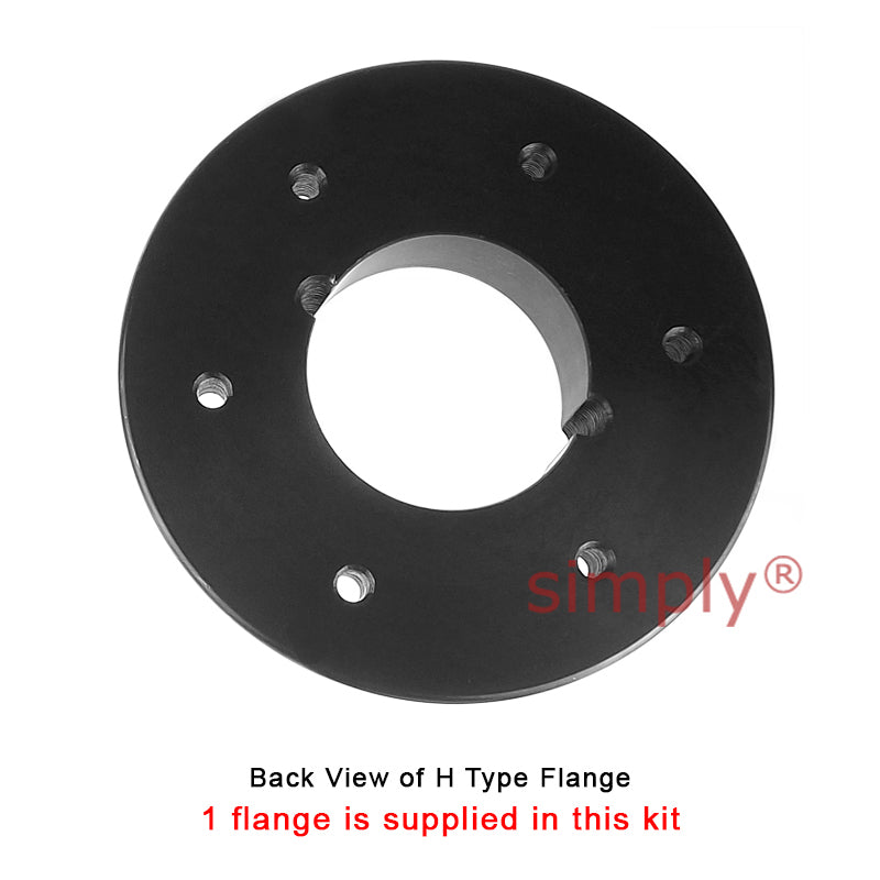 Major Branded F100H/F100B Outer Facing Taper Bore/Pilot Bored Tyre Drive Coupling Assembly with Natural Rubber Tyre