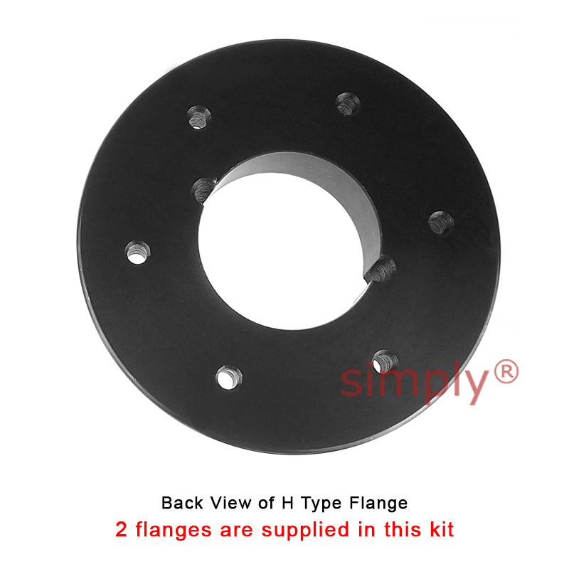 Major Branded F100H/F100H Outer Facing Taper Bores Type Tyre Drive Coupling Assembly with Fire Resistant Antistatic (F.R.A.S) Tyre