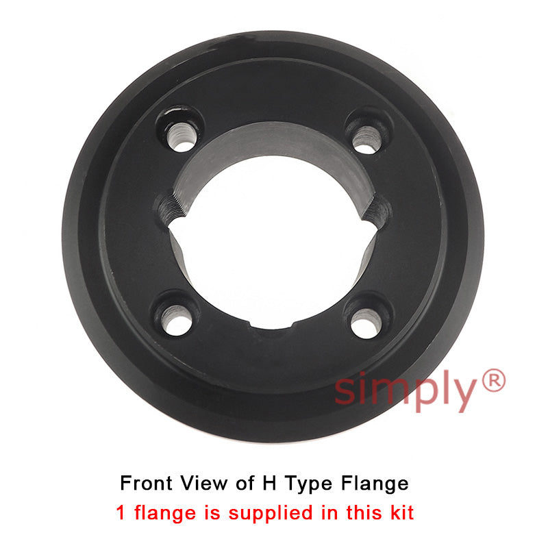 Major Branded F50H/F50B Outer Facing Taper Bore/Pilot Bored Tyre Drive Coupling Assembly with Natural Rubber Tyre