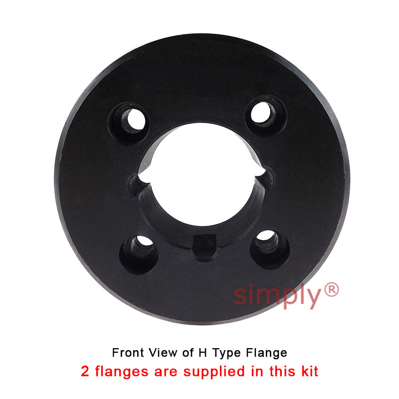 Major Branded F40H/F40H Outer Facing Taper Bores Type Tyre Drive Coupling Assembly with Fire Resistant Antistatic (F.R.A.S) Tyre