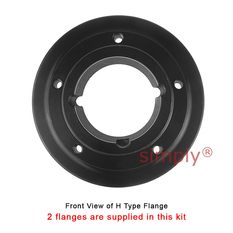 Major Branded F60H/F60H Outer Facing Taper Bores Type Tyre Drive Coupling Assembly with Fire Resistant Antistatic (F.R.A.S) Tyre