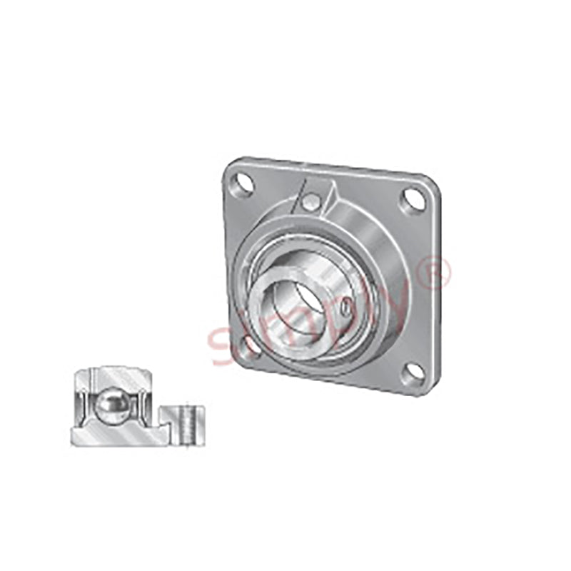 INA PCF50XL Four Bolt Cast Iron Square Housing with Eccentric Collar Insert 50mm Bore