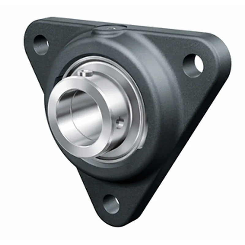 INA PCFTR12XL Three Bolt Cast Iron Triangular Housing Unit with Eccentric Collar Insert 12mm Bore