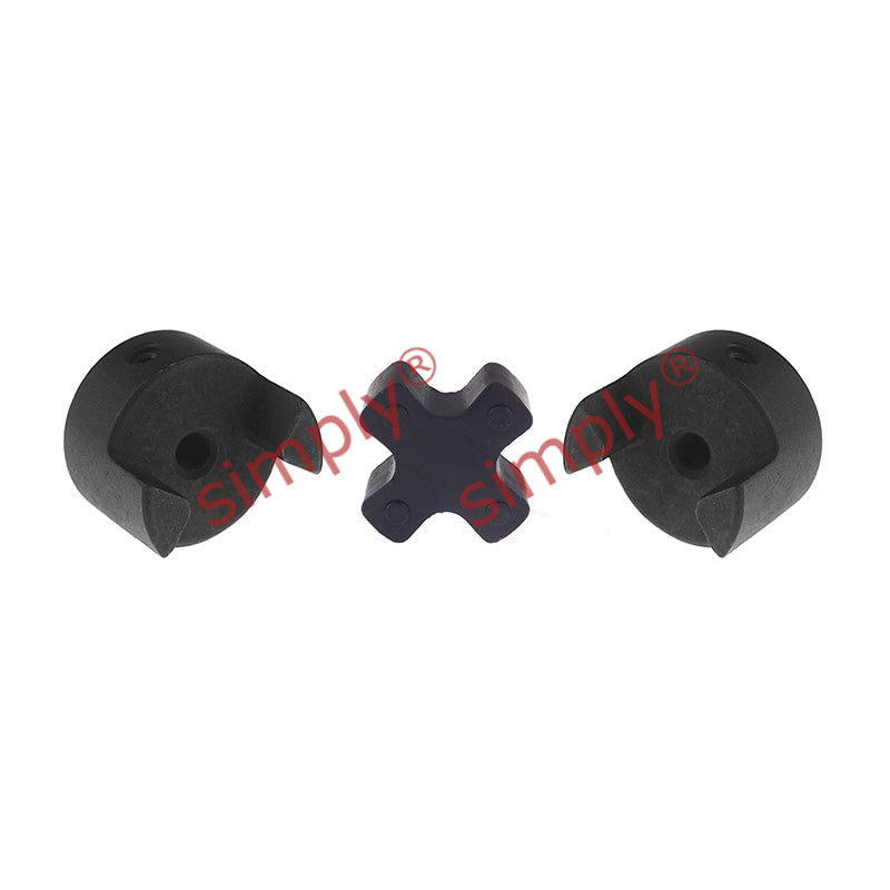 Major Branded L050B/L050B Pilot Bored Jaw Coupling Assembly Max Bore 14mm with Nitrile Rubber Insert
