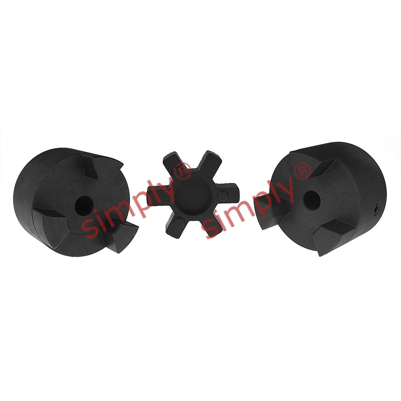 Major Branded L100B/L100B Pilot Bored Jaw Coupling Assembly Max Bore 35mm with Nitrile Rubber Insert