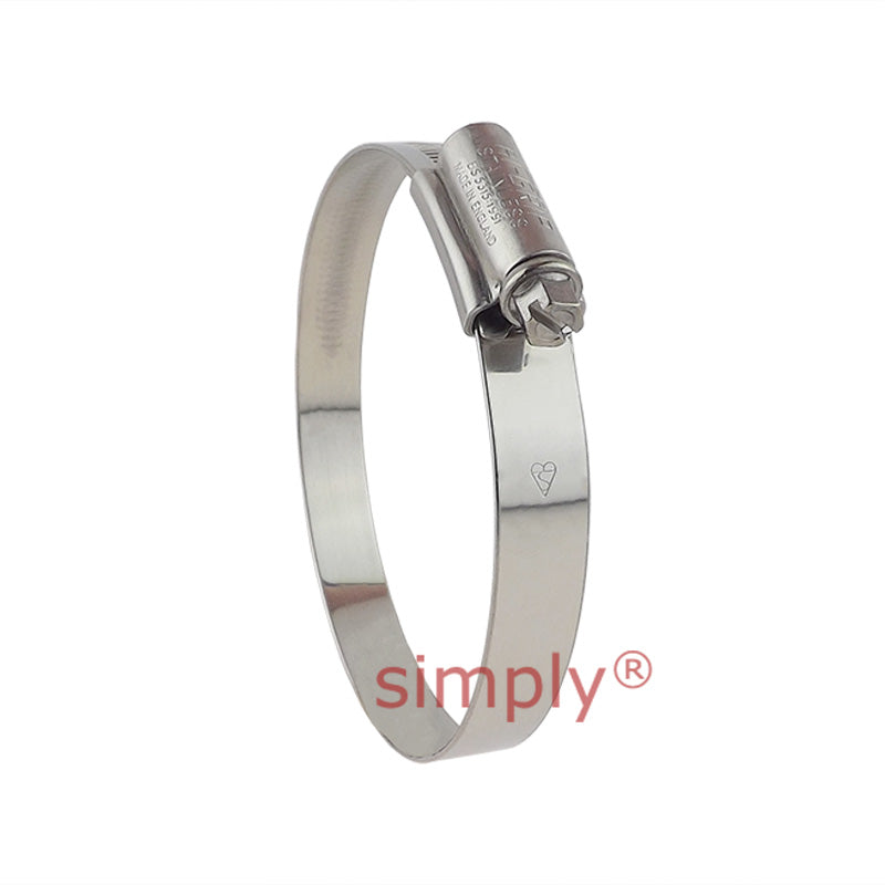 JCS HGJ100 316 Stainless Steel Hi-Grip Hose Clip Adjustment Range 80-100mm Band Width 13mm