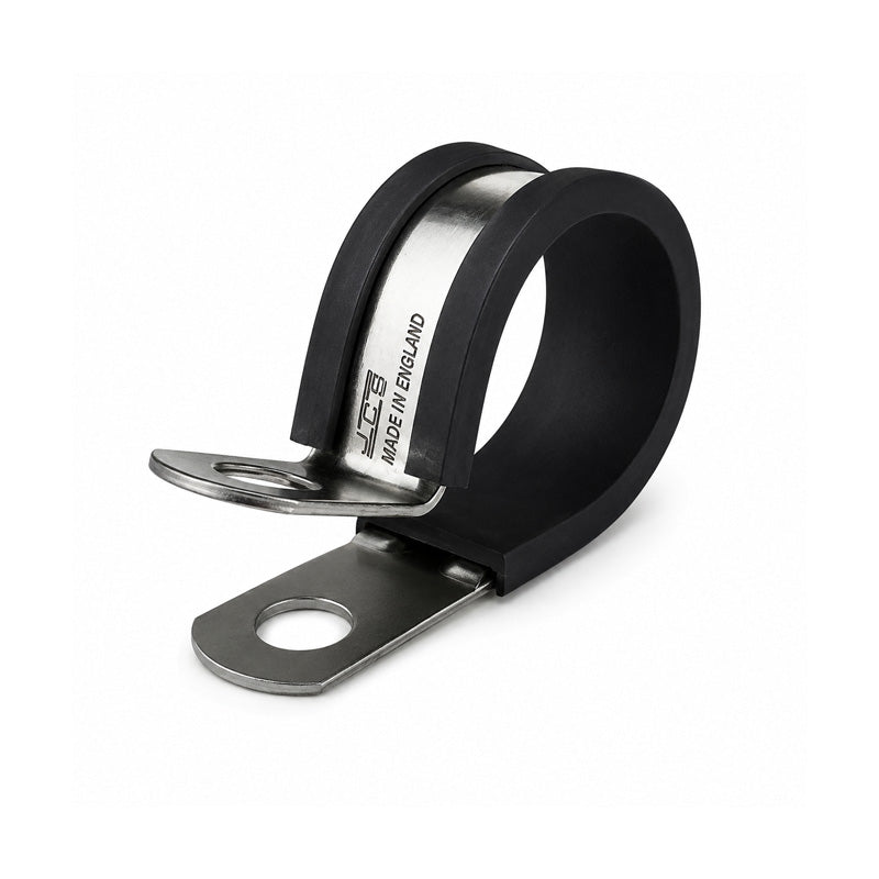 JCS PCSR5 304 Stainless Steel P-Clip with TPE Liner Band 5mm Closed Diameter