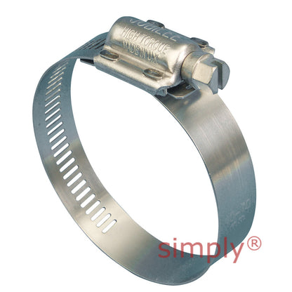 HT240 304 Stainless Steel High Torque Jubilee Clip Adjustment Range 210mm-240mm Band Width 16mm