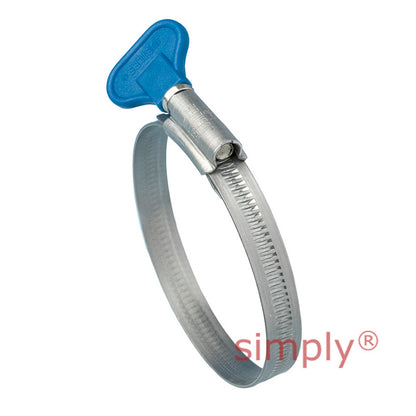 WS045 Zinc Plated Steel Jubilee Wingspade Clip Adjustment Range 30mm-45mm Band Width 9.9mm