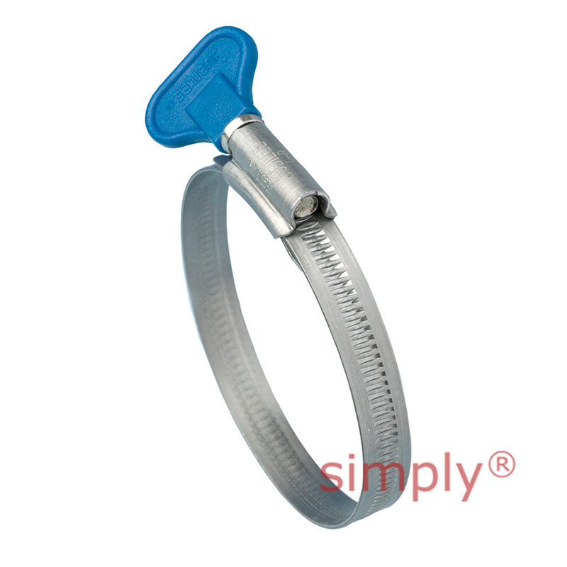 WS020 Zinc Plated Steel Jubilee Wingspade Clip Adjustment Range 13mm - 20mm Band Width 9.9mm