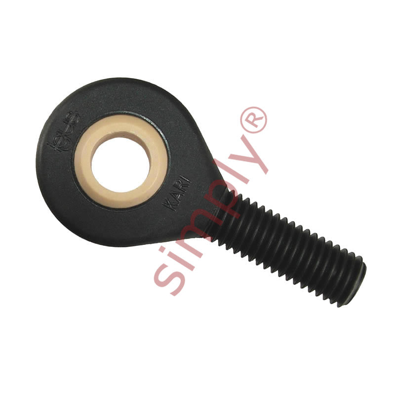 igubal KALI08 Left Hand Male Plastic Rod End 0.5 inch Bore 1/2-20 Thread