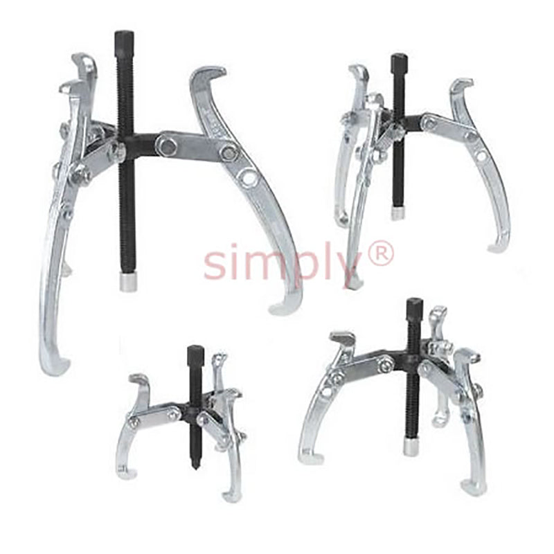 4 Piece 3 Leg Gear Puller Set 1x3 inch 1x4 inch 1x6 inch and 1x8 inch