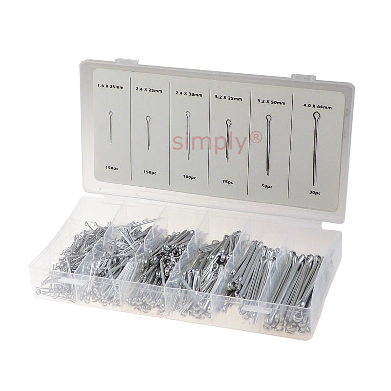 555 Piece Cotter Pins Assorted Kit