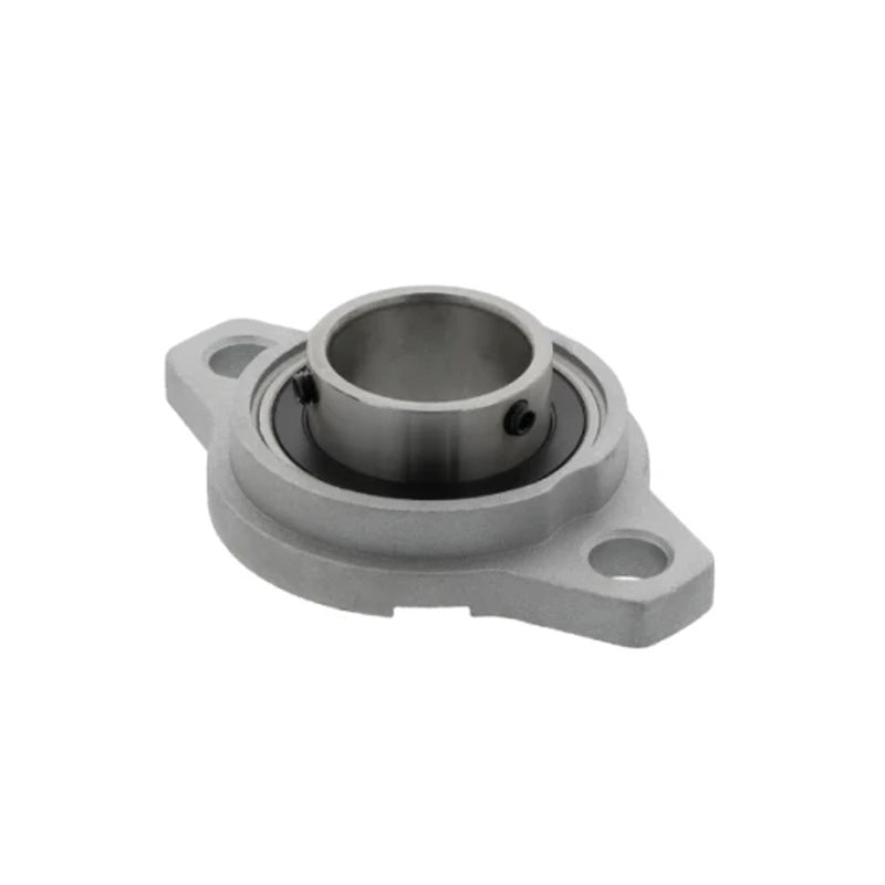 KFL006 Aluminium 2 Bolt Oval Bearing with Grub Screws 30mm Bore