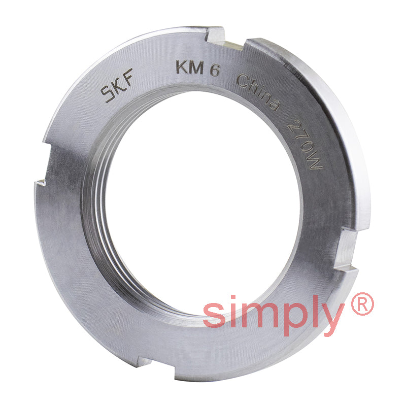 SKF KM6 Lock Nut (Lock Washer Type) M30x1.5mm