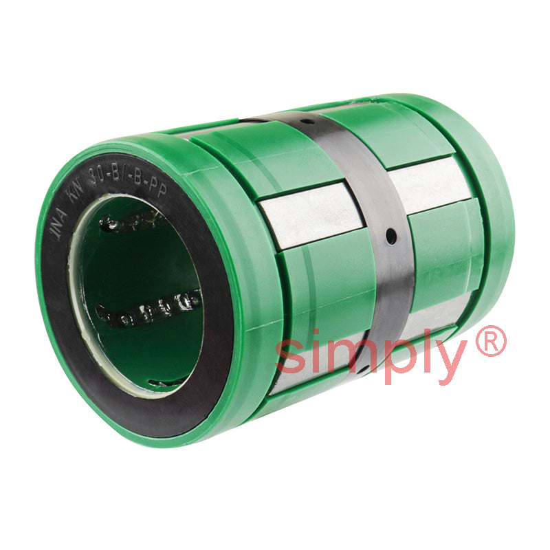 INA KN30BPP Relubricatable Open Linear Ball Bushing with Contact Seals 30x47x68mm