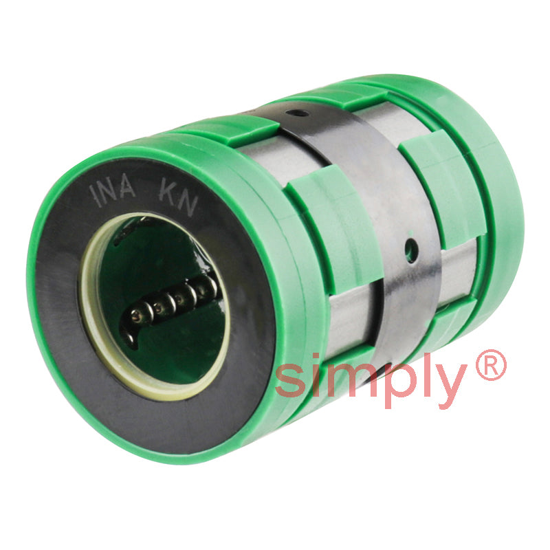 INA KN50BPP Relubricatable Open Linear Ball Bushing with Contact Seals 50x75x100mm