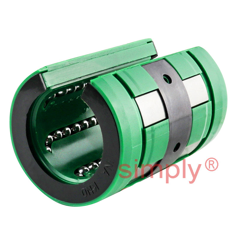 INA KNO25BPP Relubricatable Open Linear Ball Bushing with Contact Seals 25x40x58mm