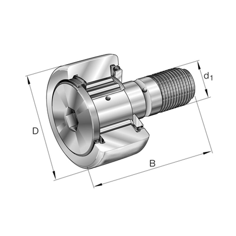 INA KR80-PP Stud Type Track Roller 30x80x100mm - Allow 1-2 Days - Contact Us For Faster Delivery