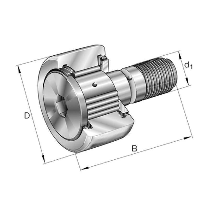 INA KRV35-PP Stud Type Track Roller 16x35x52mm - Allow 1-2 Days - Contact Us For Faster Delivery