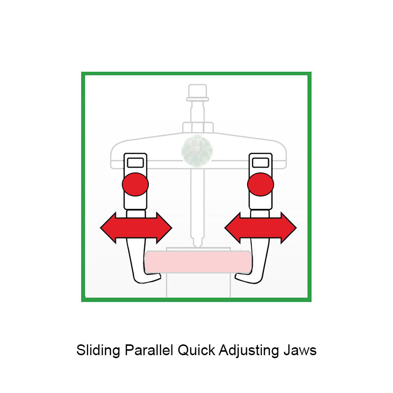 KUKKO Series 1-93-P Narrow Quick Adjusting S Pulling Jaws (Pair) 100mm Allow 2-3 Days