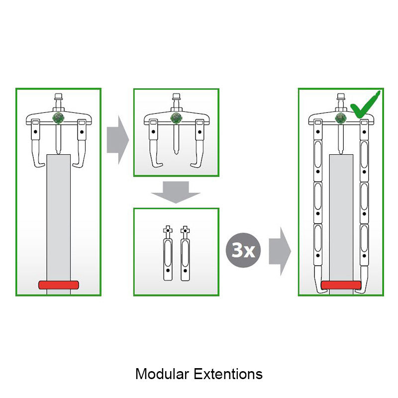 KUKKO Series 2V150P Jaw Modular Extensions (Pair) Length 150mm Allow 2-3 Days