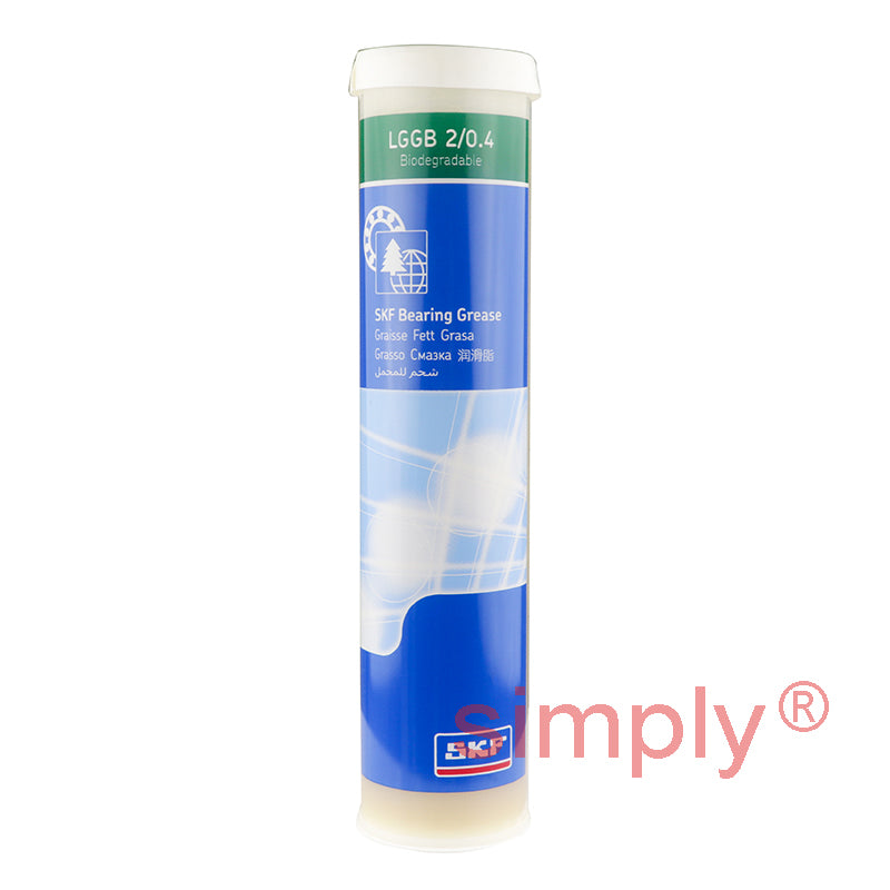 SKF LGGB2 400ml Cartridge Green Bio-degradeable Bearing Grease