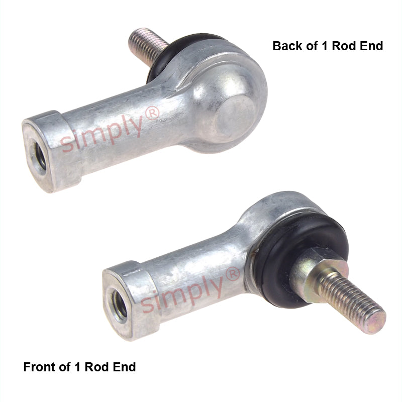 IKO LHSA10L Left Hand Metric Steel / Steel Studded Copper Alloy Bushing with Fixed Dust Cover L-Ball Rod End M10x1.25 Thread