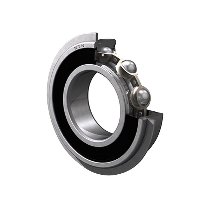 NTN 6309LLBNR/2AS Non-Contact Deep Groove Ball Bearing with Low Friction Seals and Snap Ring 45x100x25mm