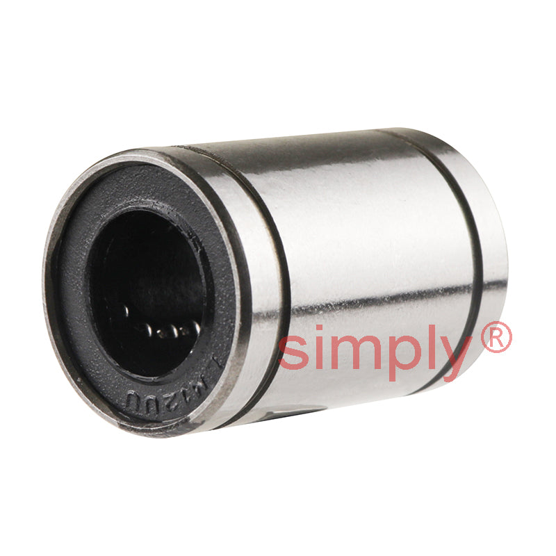 LM12UU Closed Linear Ball Bushing with Rubber Seals 12x21x30mm