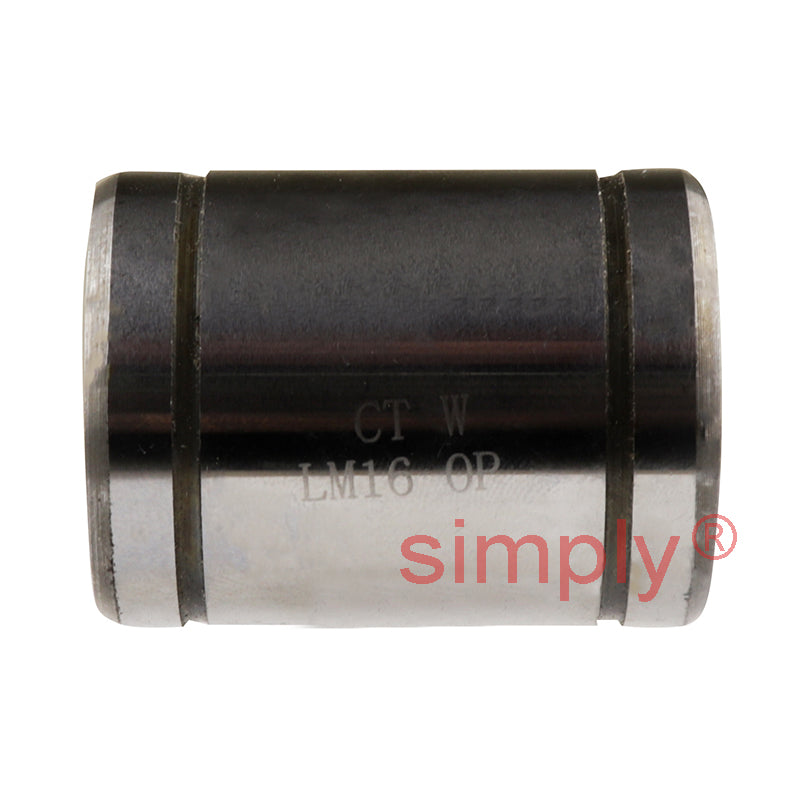 LM16UUOP Open Linear Ball Bushing with Rubber Seals 16x28x37mm