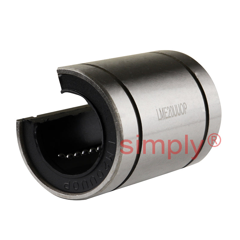 LME20UUOP Open Linear Ball Bushing with Rubber Seals 20x32x45mm