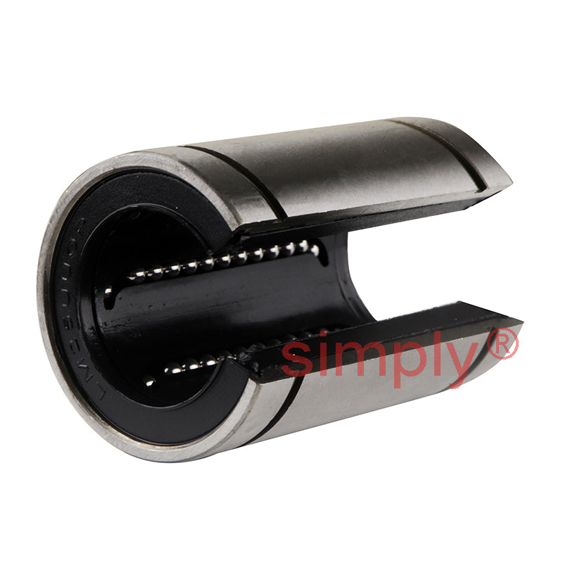 LME25UUOP Open Linear Ball Bushing with Rubber Seals 25x40x58mm