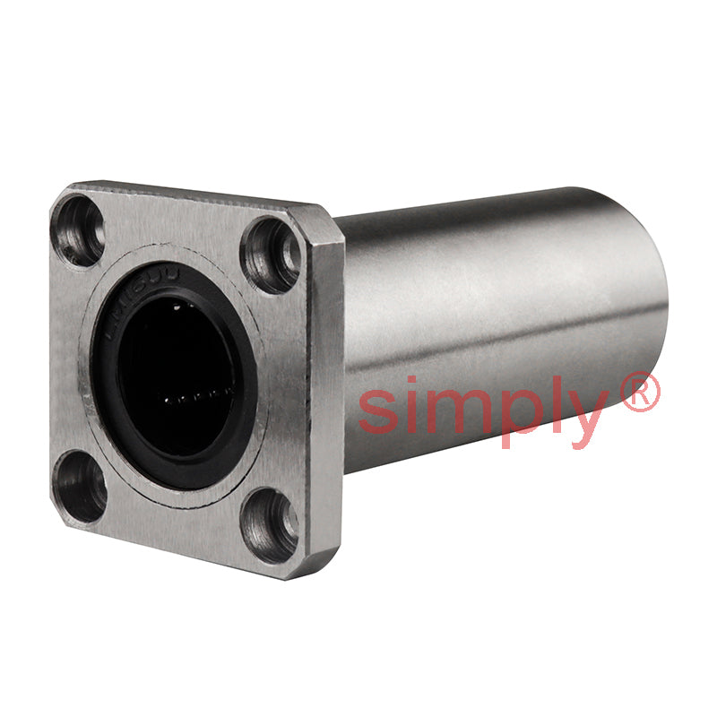 LMEK16UU Square Flanged Linear Ball Bushing with Rubber Seals and Resin Retainer 16x26x36mm