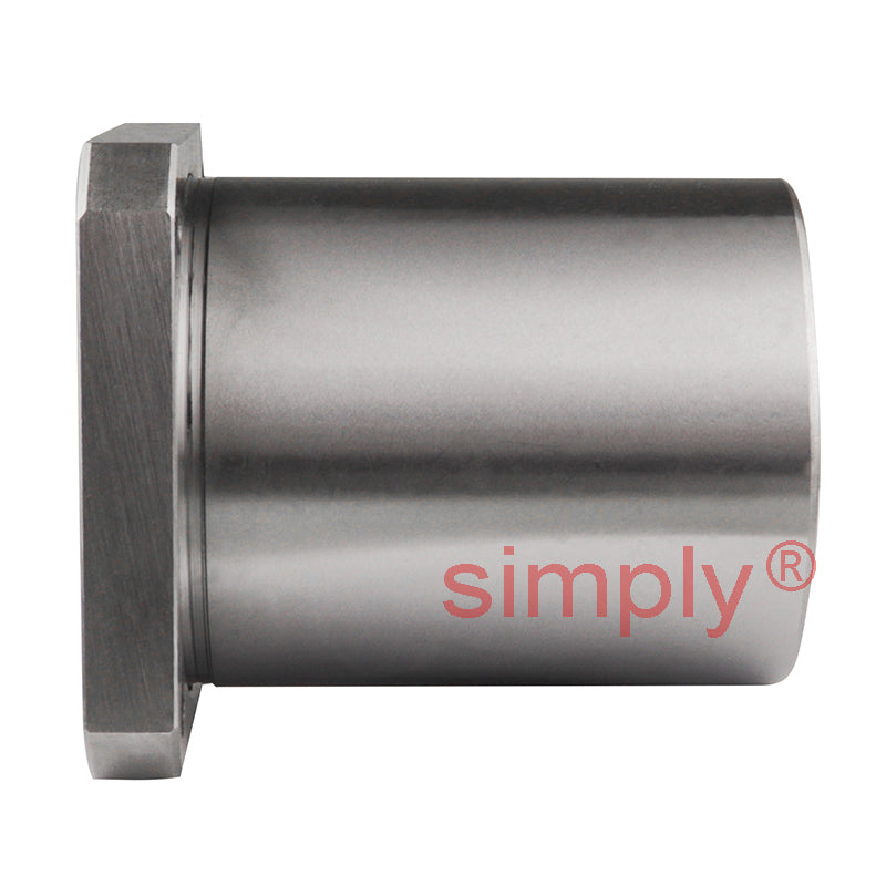 LMEK50UU Square Flanged Linear Ball Bushing with Rubber Seals and Resin Retainer 50x75x100mm