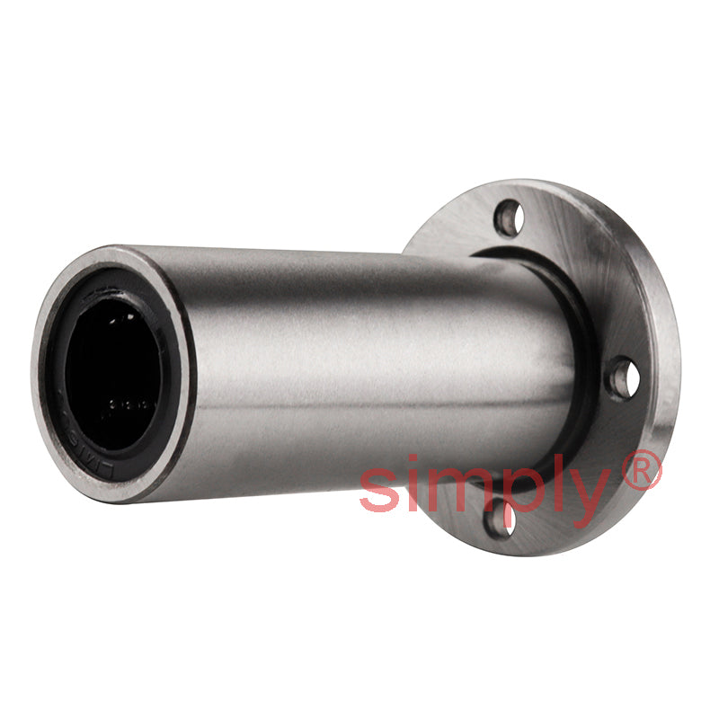 LMF16LUU Long Series Metric Round Flanged Linear Ball Bushing 16x28x70mm