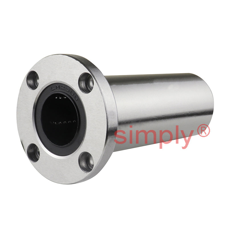 LMF25LUU Long Series Metric Round Flanged Linear Ball Bushing 25x40x112mm
