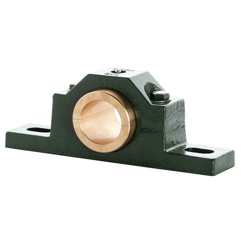 Major Brand LN40M/C13 Metric Split Cast Iron Two Bolt Pillow / Plummer Block Housing with 40mm Bore Gunmetal Bush Insert - Allow 3-4 Weeks