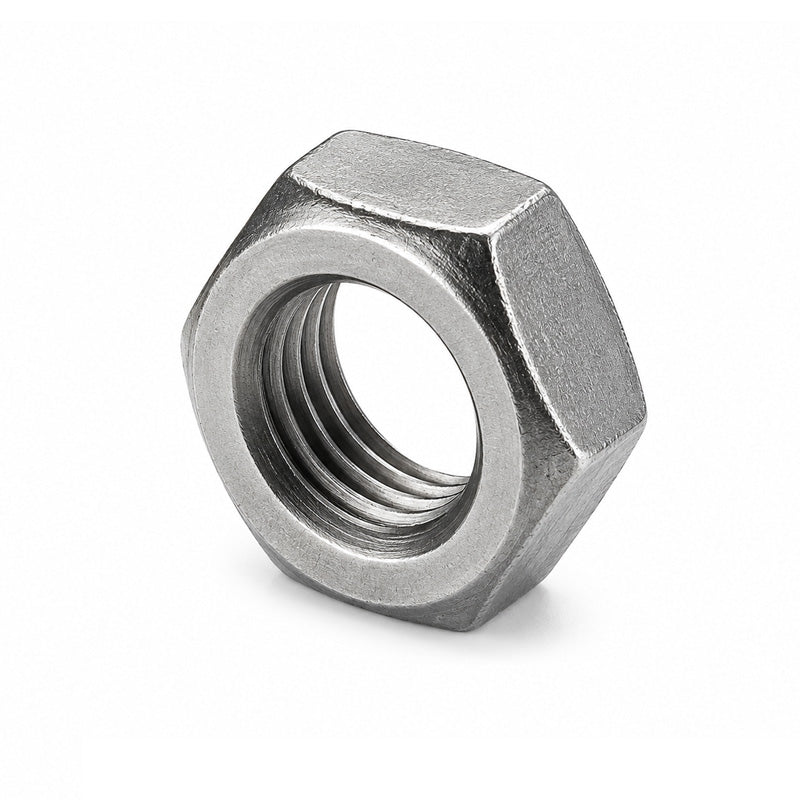 Unifix M10x17 - Grade 4 Steel Lock Nut DIN 936 with 1.5mm Pitch and Bright Zinc Plated Finish