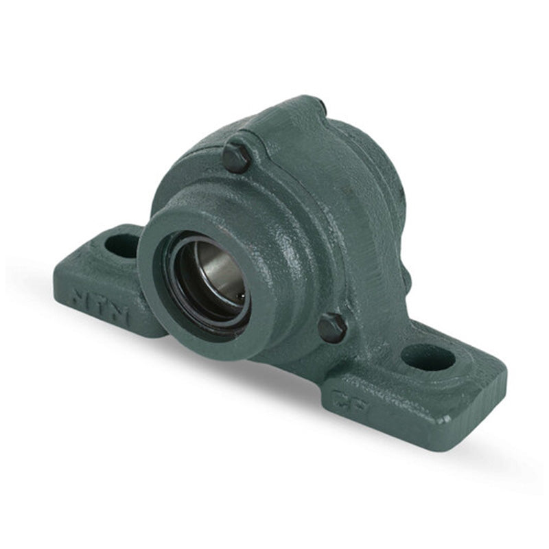 NTN M-C-UCP216D1 Metric Cast Iron Two Bolt Pillow / Plummer Block Housing with 80mm Bore Insert with Cast Iron Cover - Open Version - Allow 2-3 Days
