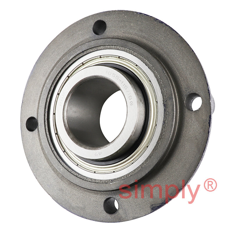 RHP MFC1-15/16 Four Bolt Round Cast Iron Flanged Bearing Unit and 1-15/16 inch Insert