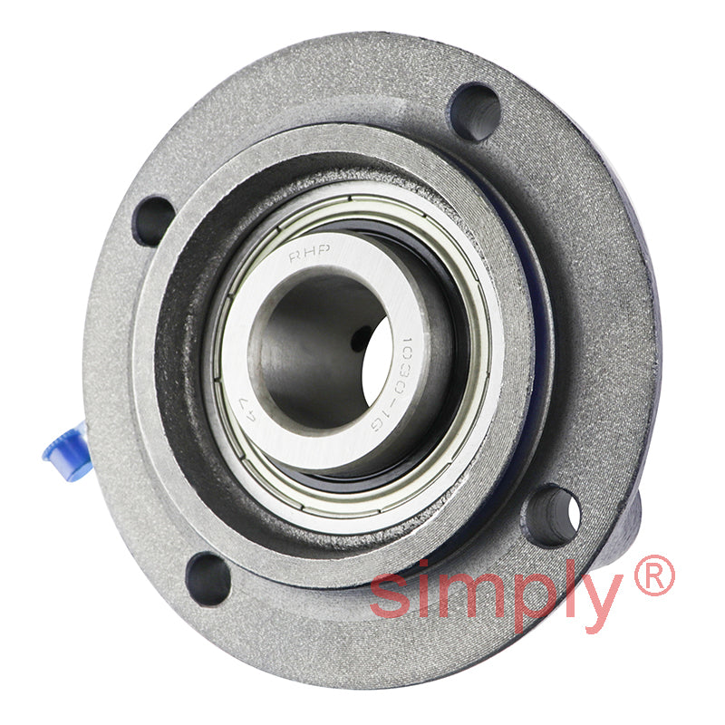 RHP MFC1 Four Bolt Round Cast Iron Flanged Bearing Unit and 1 inch Insert