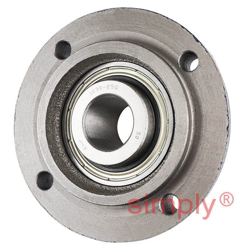 RHP MFC25 Four Bolt Round Cast Iron Flanged Bearing Unit and 25mm Insert