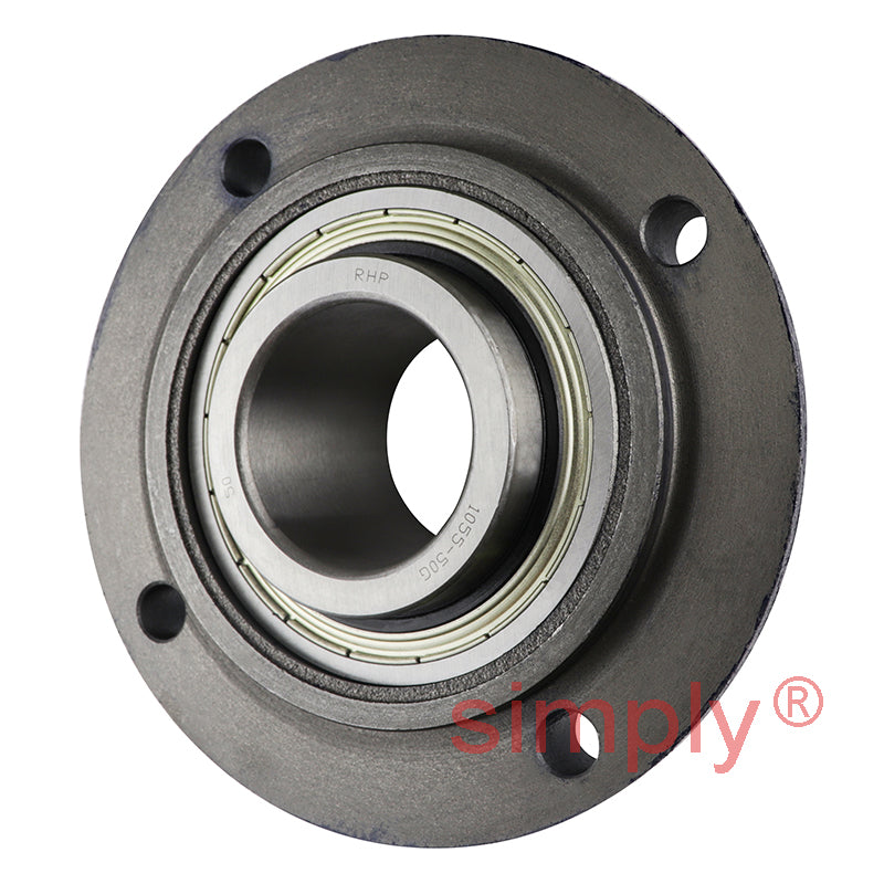 RHP MFC50 Four Bolt Round Cast Iron Flanged Bearing Unit and 50mm Insert