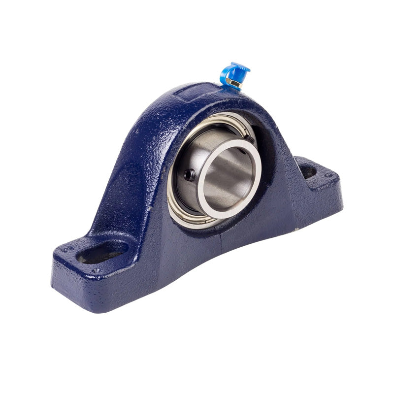 RHP MP95 Two Bolt Cast Iron Pillow Block and 95mm Bore Grub Screw Insert
