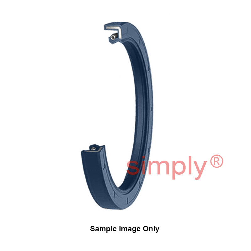 NAK 2x3x0.375 inch Blue Nitrile Rubber Double Lip Rotary Shaft Oil Seal with Garter Spring TC
